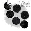 WILLBOND 2 Pieces Afro Puff Drawstring Ponytail for Women Synthetic Short Curly Hair Afro Bun Extension Chignon Hairpiec