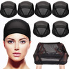 Tatuo 5 Pack Mesh Wig Cap for Women Blank Stretchable Dome Caps for Making WigsClear Blank