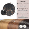BARSDAR Darkest Brown Straight Wrap Ponytail Extension 26 Inch Long Straight Wrap Around Ponytails for Women Clip in Pon