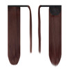 BARSDAR Dark Auburn Straight Wrap Ponytail Extension 26 Inch Long Straight Wrap Around Ponytails for Women Synthetic Cli