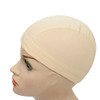 YANTAISIYU 2 PcsLot Mesh Wig Caps with Wide Elastic Band Dome Cap for Wigs Making Blonde Mesh Cap M