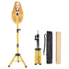 AliLeader Heavy Duty Wig Stand Tripod 55 Inch Aluminum Adjustable Wig Stand with Rotatable Metal Head for Hairdressing E