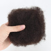 ZigZag Hair Afro Kinky Bulk Human Hair Natural Black 1B 30Gram Tight Kinky Bulk Afro Hair Ideal for Making or Repairing