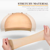 MORGLES Wig Caps 20 Pcs Stocking Stretchy Nylon Nude Wig Caps For Women Man Light Brown