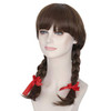 Miss U Hair Long Brown Braided Wig Braided Hair Accessories Conjuring Cosplay Wig