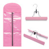 Hairro Portable Hair Extensions Carrier Nonwoven Dustproof Storage Case with Wooden Hanger for Human Hair Extensions 26