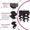 HD Lace Frontal Closure Human Hair 13x4 Body Wave Pre Plucked With Baby Hair Ear to Ear 130 Density Brazilian Virgin Hum