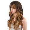 KRSI Ombre Blonde Synthetic Wigs for Black Women Long Natural Wavy Full Synthetic No Glue Wigs For Women Side Parting Wi