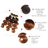 Body Wave Bundles With Closure Human Hair 2 Tone Ombre Hair 3 Bundles with 4x4 Lace Closure Brazilian Virgin Hair Bundle