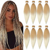 ShowCoco 8 Packs Prestretched Braiding Hair 26 Ombre Braiding Hair Hot Water Setting Synthetic Fiber Crochet Braiding Ha