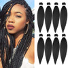 Pre Stretched Braiding Hair 208 Packs Synthetic Braiding Hair Crochet Braids Hot Water Setting Professional Soft Yaki St