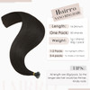 Hairro Nano Tip Remy Hair Extensions Nano Ring Human Hair Extensions Cold Fushion Tipped Real Hair Micro Beads Links Hai
