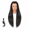 Hairginkgo Mannequin Head 2628 Super Long Synthetic Fiber Hair Manikin Head Styling Hairdresser Training Head Cosmetolog