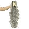 IMISSU Thick Mess Curly Jaw Claw Ponytail Hair Pieces Extensions Pony Tail Clip in Hairpiece 24 Inches Gray