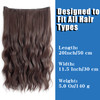 WeKen Halo Hair Extensions Wavy Curly Hair Extensions Hair Pieces for Women Clip in Extensions Invisible Thread Secret H