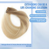 Sixstarhair Seamless Tape In Hair Extensions 20 Pieces 50g Professional Real Human Hair Extensions Tape In Ash Brown Fad