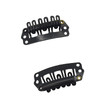 DOORES 2 Pieces Hair Extensions Clip 6Teeth UShape 30mm 12gpcs Metal Snap Clips for Hair Extensions Hairpiece Wig Access