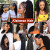 18Curly Human Hair Ponytail with Wrap Drawstring 3C Remy Brazilian Human Hair Natural Color Afro Kinky Curly Hair Piece