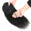 18Curly Human Hair Ponytail with Wrap Drawstring 3C Remy Brazilian Human Hair Natural Color Afro Kinky Curly Hair Piece