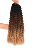 Ombre Passion Twist Hair Water Wave Long Bohemian Curly Crochet Braids For Bomb Twists Goddess Locs Synthetic Braiding H