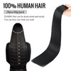 JESSBO Tape in Hair Extensions Human Hair Jet Black 100 Remy Human Hair 12 inch 20pcs 40gpack Straight Seamless Skin Wef