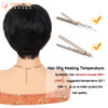 PHOCAS Short Cut Wigs Human Hair Short Pixie Wigs With Bangs Pixie Cut Wig Short StraightNatural Black
