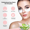 100 Pairs GreenLife Natural Hydrogel Eye Gel Pads Collagen and Aloe Vera Patches for Under Eyes Eyelash Extension Kit