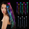 12 Pack Led Light Up Fairy Hair Accessories Braid Extension Butterfly Clips for Women Girls Glow in the Dark Party Favor
