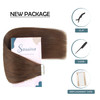 Sassina Tape in Hair Extensions Chocolate Brown Remy Human Hair Extensions Tape in Natural Straight Hair Double Side Rep