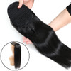 Straight Human Hair Ponytail Drawstring 1 Piece 100 Ponytails Extension for Women Brazilian Straight Hair Natural Color