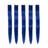 Winsky Blue Clip in Hair Extensions 100 Real Human Hair Straight Highlights Colored Clip on Christmas Hairpieces 5 Piece