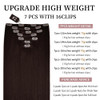 16 inches Clip in Hair Extensions Remy Human Hair 70g 7pcs 16 Clips Straight Thick 100 Real Human Hair Extensions for Wo
