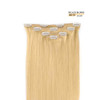 18 Clip in Hair Extensions Remy Human Hair for Women Silky Straight Human Hair Clip in Extensions 60grams 4pieces Bleach