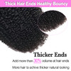 Rolisy Kinky Curly Clip In Hair Extensions Human Hair 12 Inch Curly Hair Extensions Clip In Human Hair for Black Women 3