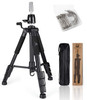 QISHI YUHUA Wig Stand Tripod with NonSlip Base Adjustable Mannequin Head Stand with Hook Heavy Duty Manikin Head Tripod