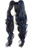 TSNOMORE kawaii wig Lolita wig Blcak Pigtail Wig for Women Synthetic Long Curly Cosplay Wig Halloween Costume Party Cosp