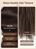 YILITE Tape in Human Hair Extensions 22 inches 20pcs 50g Straight Real Human Hair Seamless Skin Weft 4 Medium Brown Tape