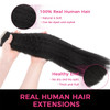 Lashey Tape in Hair Extensions Human Hair for Black Women Kinky Straight Tape in Hair Extensions Natural Black 14 Inch 5