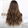 EMMOR Long Brown Lace Front Wig for Women 25 Inch Natural Hair Wavy Synthetic Wigs Middle Part Daily Hair Hand TiedLongl