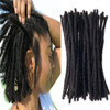 Yotchoi 100 Human Hair Dreadlocks Extension Handmade Locs Small Sizediameter 04cm 12inch 40 Strandspack Natural Black 1B