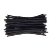Yotchoi 100 Human Hair Dreadlocks Extension Handmade Locs Small Sizediameter 04cm 12inch 40 Strandspack Natural Black 1B