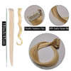 18 Inch High light Clip in Human Hair Extensions 100 Straight Clip on Party Highlights Colored Hair Extensions 6 Piecess