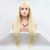 Kalisa 613 Blonde Wig for Women Long Straight Blonde Free Part Wig Natural Hairline Glueless Wig Heat Resistant Fiber Sy
