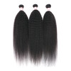 DAIMER Kinky Straight Human Hair 3 Bundles 100GPcs Yaki Straight Human Hair Bundle Unprocessed Brazilian Virgin Human Ha