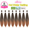 PreStretched Braiding Hair16 Inch 8 Packs Short Prestretched Braiding Hair For Crochet BraidsProfessional Synthetic Easy