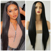 Greenmirr Black Lace Front Wigs 13x4 Lace Long Straight Heat Resistant Synthetic Lace Front Hair 26in