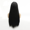 Greenmirr Black Lace Front Wigs 13x4 Lace Long Straight Heat Resistant Synthetic Lace Front Hair 26in