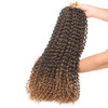 Leeven 7 Pcs Passion Twist Hair Ombre Color Water Wave Synthetic Crochet Braids for Butterfly Locs 18 Inch Passion Twist