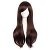 MapofBeauty 2870cm Women Side Bangs Long Curly Hair Cosplay WigDark Brown