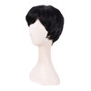 MapofBeauty 10 Inch25cm Fashion Women Short Curly Wig Black